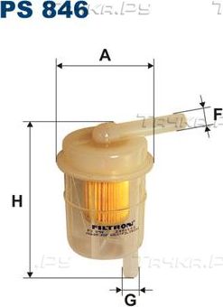 Топливный фильтр Filtron для Hyundai Accent II 2002-2005. Артикул PS 846