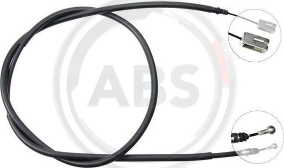 Трос ручника (тросик ручного тормоза) ABS задний правый для Lancia Phedra 2005-2010. Артикул K16498