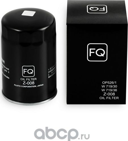 FQ Фильтр масляный (OP526/1, W 719/30, W 719/36), Z-008 FQ. Артикул Z008