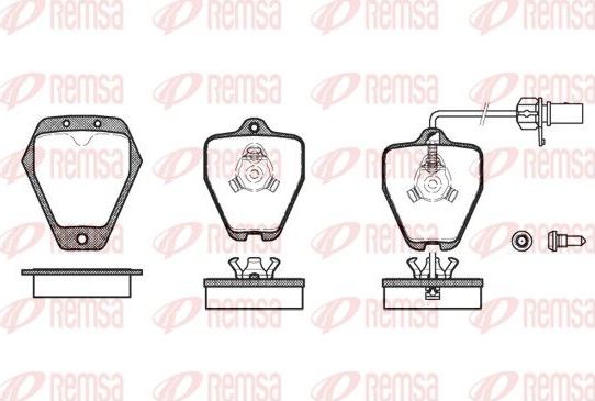 Тормозные колодки Remsa. Артикул 0508.22