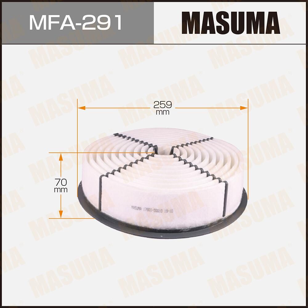 Воздушный фильтр Masuma. Артикул MFA-291