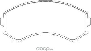 Тормозные колодки Mitsubishi. Артикул MZ690347C