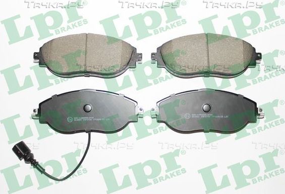 Тормозные колодки LPR передние для Volkswagen Golf VII 2012-2026. Артикул 05P1734