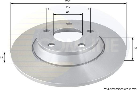 Тормозной диск Comline Comline. Артикул ADC1422