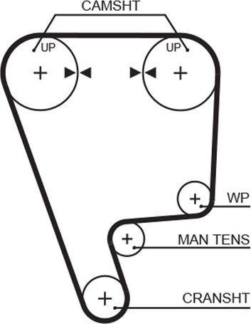 Ремень ГРМ Gates PowerGrip™. Артикул 5349XS