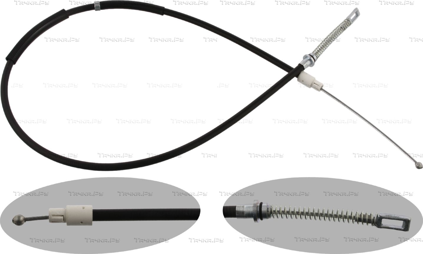 Трос ручника (тросик ручного тормоза) Febi Bilstein. Артикул 36936
