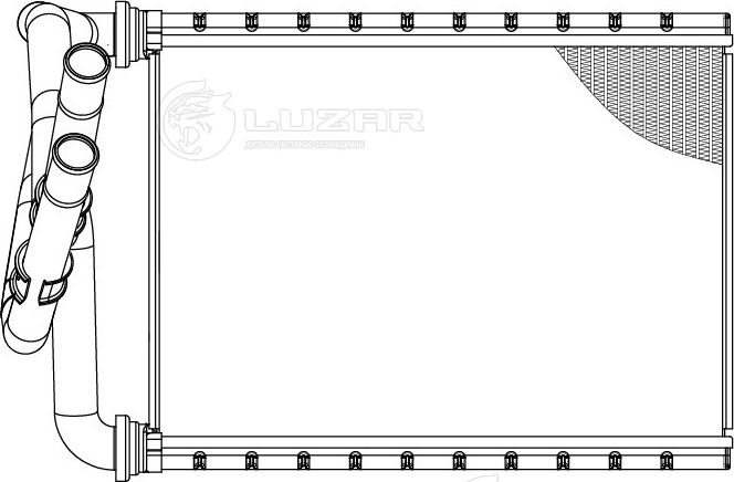 Радиатор отопителя (печки) Luzar. Артикул LRh 1929