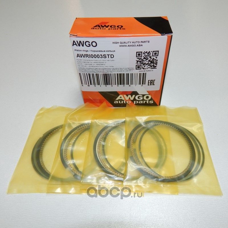 Компл. колец STD на 4 поршня AWRI0003STD (Awgo). Артикул AWRI0003STD