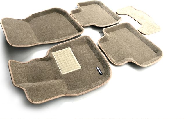 Коврики текстильные Euromat 3D Business для салона BMW X4 G02 2018-2026 Бежевые. Артикул EMC3D-001222T