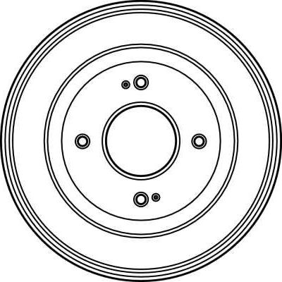 Тормозной барабан TRW задний для Honda Accord III 1985-1989. Артикул DB4020