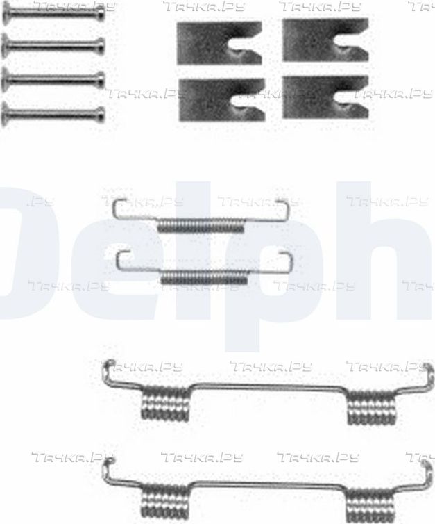 Ремкомплект торм. колодок LAND ROVER DISCOVERY/RR SPORT 08 Delphi. Артикул LY1366