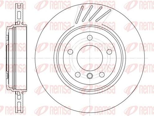 Тормозной диск Remsa. Артикул 6645.10