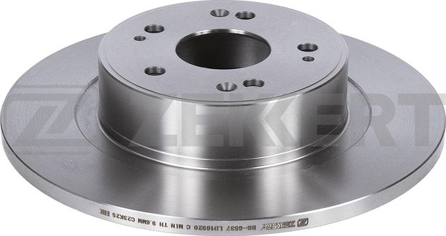 Тормозной диск Zekkert задний для Haval F7 I 2018-2026. Артикул BS-6537