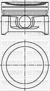Поршень Yenmak для Smart Fortwo I (W450) 1998-2007. Артикул 31-04720-000