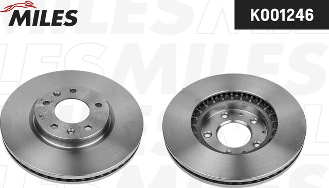 Тормозной диск Miles передний для Mazda CX-7 I 2007-2013. Артикул K001246