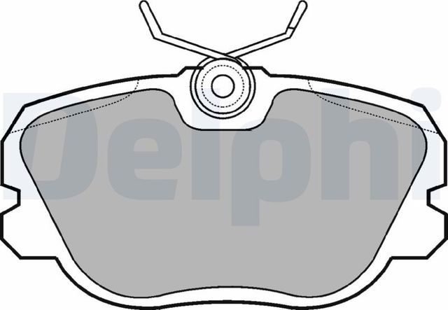 Тормозные колодки Delphi (Low-Metallic). Артикул LP731
