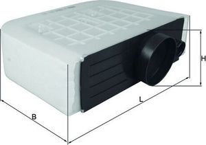 Воздушный фильтр Mahle для Audi Q8 I 2018-2025. Артикул LX 3233/6