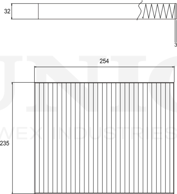 Фильтр салона (Unio). Артикул FLT-40131