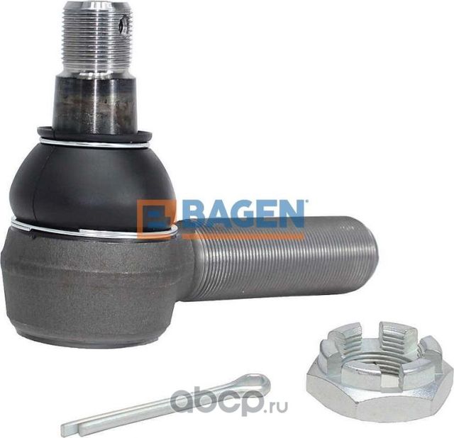 Наконечник рулевой тяги Scania, MB, MAN, Volvo левый рез. (Bagen). Артикул T320002