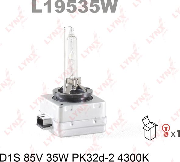 Лампа ближнего света LYNXauto. Артикул L19535W