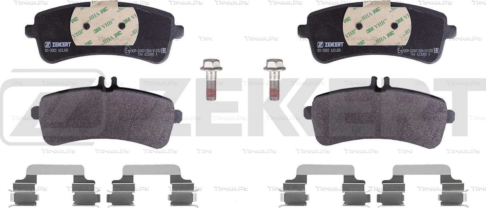 Тормозные колодки Zekkert. Артикул BS-3063