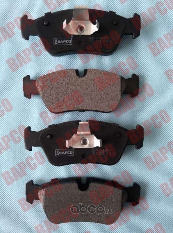 Колодки тормозные дисковые пер. BMW 3(E36,E46) 90-98, Z3 Coupe (E36) 9 (Bapco) Bapco. Артикул BP0180