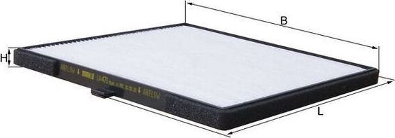 Салонный фильтр Mahle. Артикул LA 471