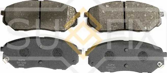Колодки тормозные дисковые передние правые/левые KIA SORENTO 2015 (Sufix). Артикул SX1243
