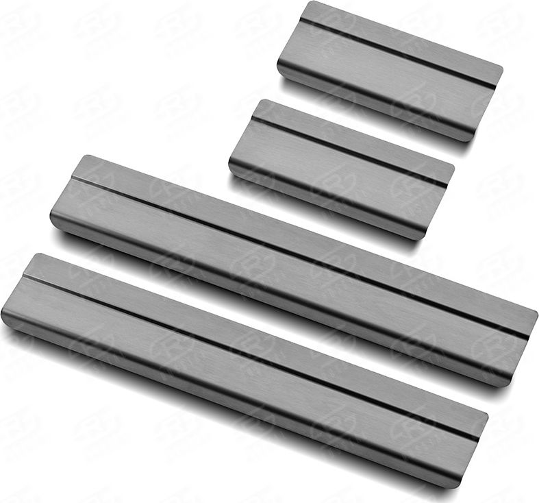 Накладки RusStal на пороги (лист нерж. шлифованный) для Mazda CX-5 II 2017-2026. Артикул MZDCX517-02