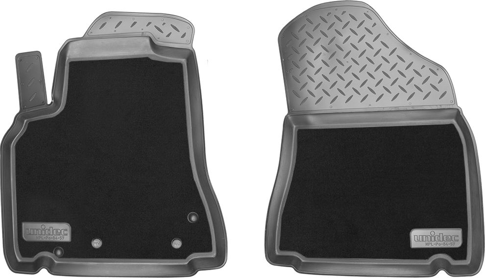 Коврики комбинированные Норпласт для салона Citroen Berlingo B9 (передние) 2008-2026. Артикул NPL-Po-64-57-1-CM