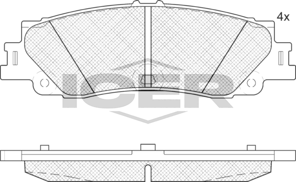 Тормозные колодки Icer. Артикул 182443
