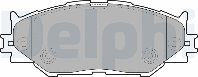 Тормозные колодки Delphi (Low-Metallic). Артикул LP1977