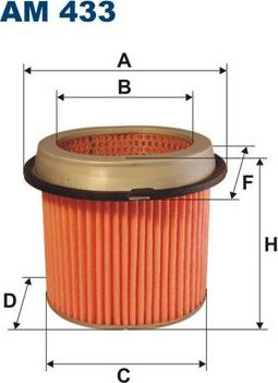 Воздушный фильтр Filtron для Mitsubishi Space Wagon I 1985-1991. Артикул AM 433