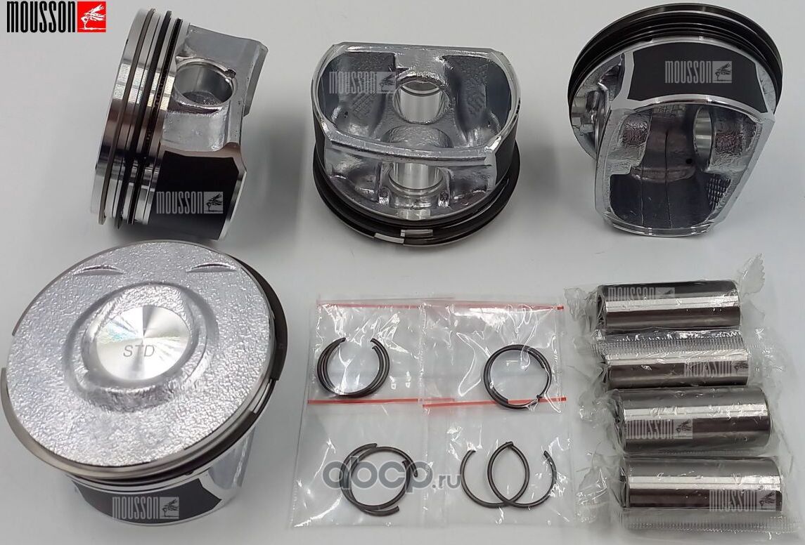 Поршень кольца комплект PSA 1,6T EP6DT на 1 цилиндр (Mousson). Артикул SPREP6DTSTD