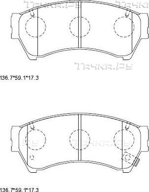 Тормозные колодки Asimco. Артикул KD3739