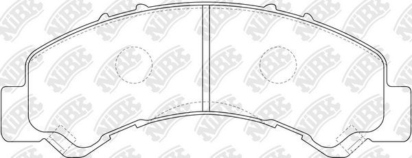 Тормозные колодки NiBK. Артикул PN4543