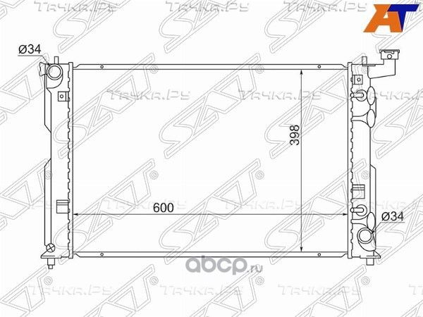 РАДИАТОР TOYOTA PREMIOALLIONCALDINAOPAISISWIS (SAT). Артикул SGTY0002240