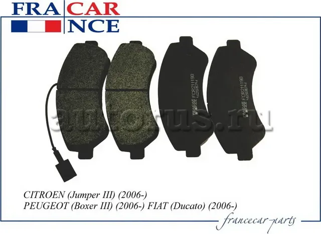 Колодка дискового тормоза (Francecar). Артикул FCR211198