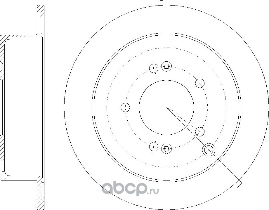 Диск тормозной (G-Brake). Артикул GR01600