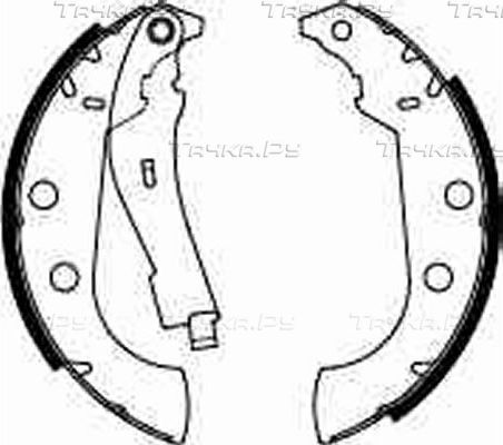Тормозные колодки TRW задние для Peugeot 405 1987-1997. Артикул GS8272