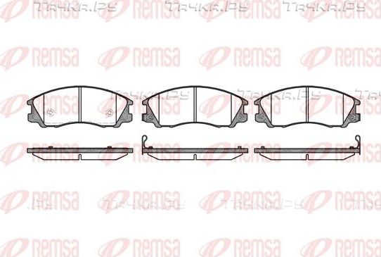 Тормозные колодки Remsa передние для Hyundai H-1 II 2008-2026. Артикул 0771.32