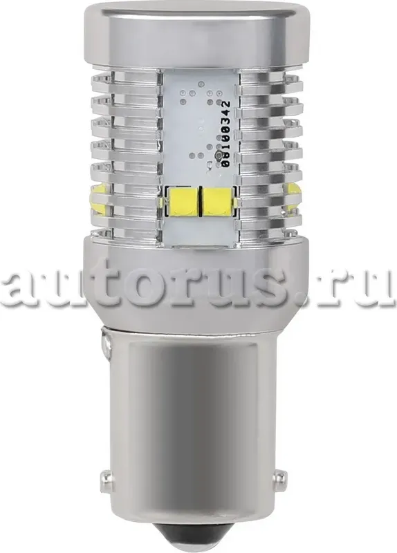 Лампа светодиодная 12V T25 W BA15s Маяк SUPER WHITE 2 шт. блистер 12T25/CAN07/2BL. Артикул 12T25/CAN07/2BL