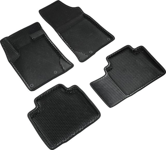 Коврики Seintex 3D EVA ромб для салона Geely Atlas Pro 2021-2026 ЧЕРНЫЕ. Артикул 317346