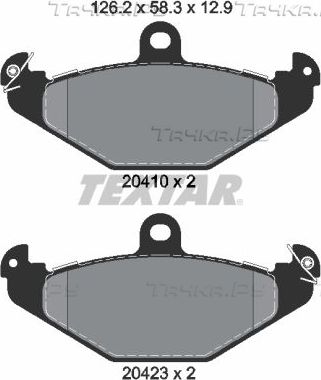 Тормозные колодки Textar Q+. Артикул 2041003