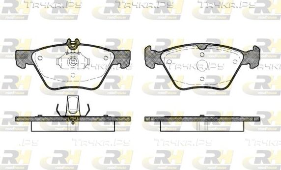 Тормозные колодки RoadHouse передние для Chrysler Crossfire 2003-2008. Артикул 2601.00