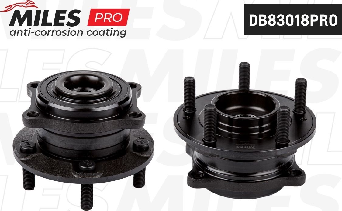 Ступица с подшипником HYUNDAI SANTA FE I-II/IX55/KIA SORENTO III 06- пер./зад.(с покрытием) (Miles). Артикул DB83018PRO