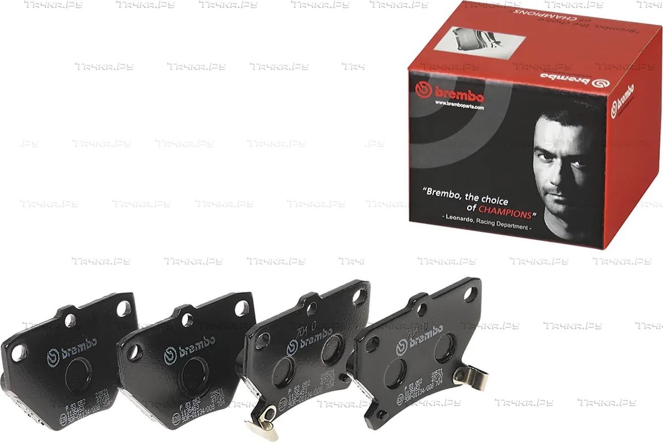 Тормозные колодки Brembo PRIME LINE задние для Toyota Corolla E120, E130 2001-2008. Артикул P 83 052