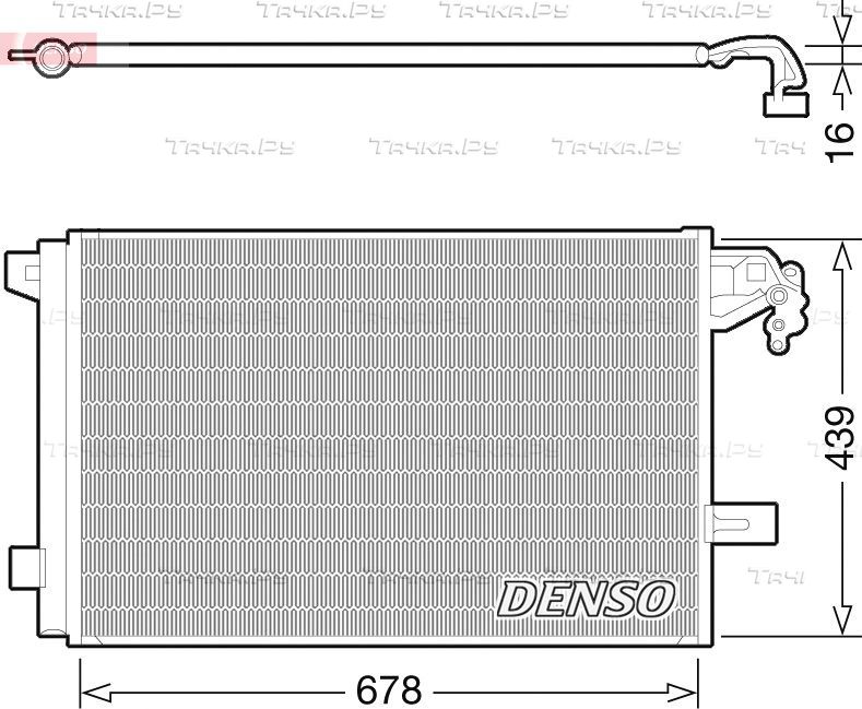 Радиатор кондиционера (конденсатор) Denso. Артикул DCN32063