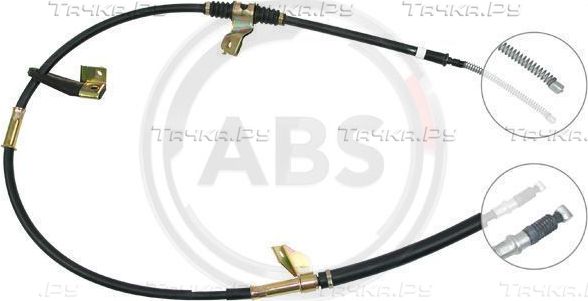 Трос ручника (тросик ручного тормоза) ABS. Артикул K11458