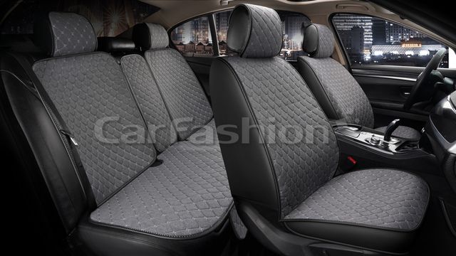 Накидки универсальные CarFashion Winner для авто, цвет Серый/Черный/Серый. Артикул 22651